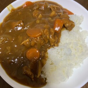 バーモントカレー＋こくまろで作るポークカレー